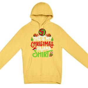 Beach Handball Christmas Pajama Gift Xmas Beach Handball Gift Premium Pullover Hoodie