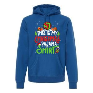 Beach Handball Christmas Pajama Gift Xmas Beach Handball Gift Premium Hoodie