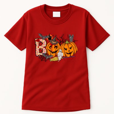 Boo Halloween Costume Spiders Ghosts Pumkin & Witch Hat Tall T-Shirt