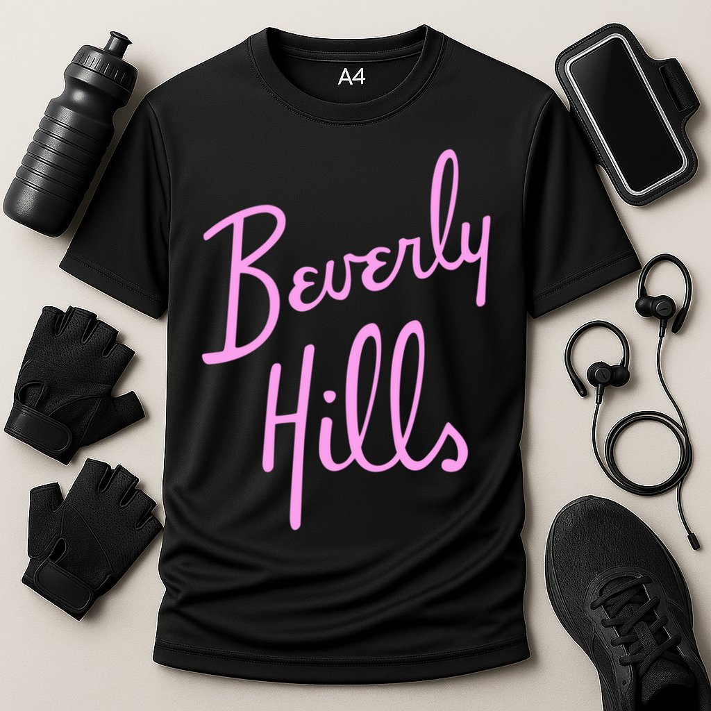 Beverly Hills California Hotel Souvenir Valley Girl Pride CA Cooling Performance Crew T-Shirt