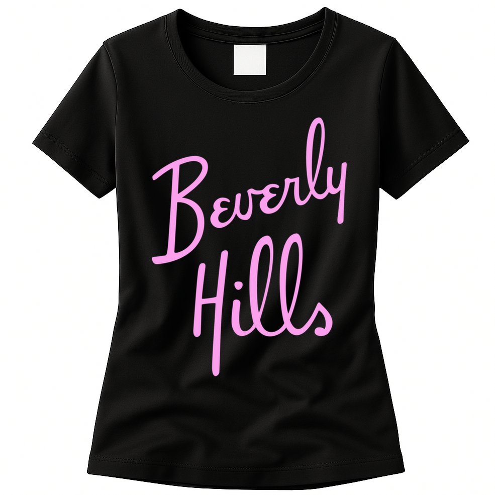 Beverly Hills California Hotel Souvenir Valley Girl Pride CA Womens T-Shirt