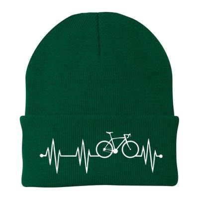 Bicycle Heartbeat Cycling For Cyclist Knit Cap Winter Beanie