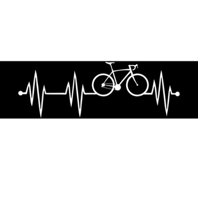 Bicycle Heartbeat Cycling For Cyclist Bumper Sticker