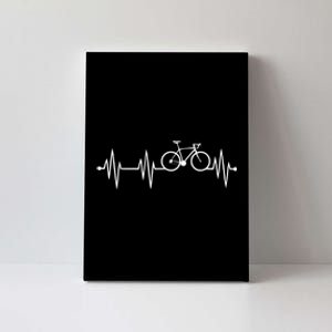 Bicycle Heartbeat Cycling For Cyclist Canvas