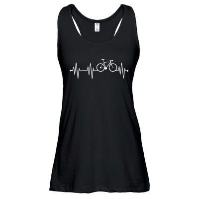 Bicycle Heartbeat Cycling For Cyclist Ladies Essential Flowy Tank