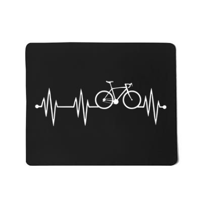 Bicycle Heartbeat Cycling For Cyclist Mousepad