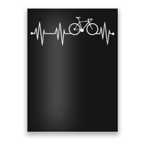 Bicycle Heartbeat Cycling For Cyclist Poster