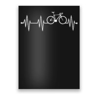 Bicycle Heartbeat Cycling For Cyclist Poster