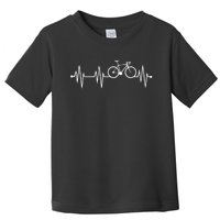 Bicycle Heartbeat Cycling For Cyclist Toddler T-Shirt