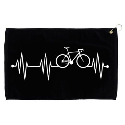 Bicycle Heartbeat Cycling For Cyclist Grommeted Golf Towel