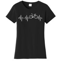 Bicycle Heartbeat Cycling For Cyclist Women's T-Shirt