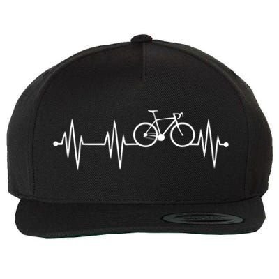 Bicycle Heartbeat Cycling For Cyclist Wool Snapback Cap