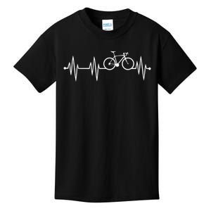 Bicycle Heartbeat Cycling For Cyclist Kids T-Shirt