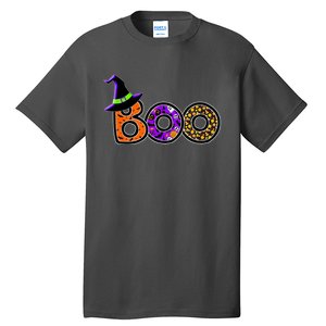 Boo Halloween Costume Spiders Ghosts Pumkin & Witch Hat Tall T-Shirt