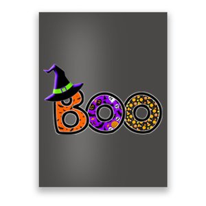 Boo Halloween Costume Spiders Ghosts Pumkin & Witch Hat Poster