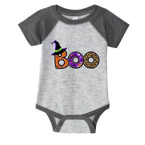 Boo Halloween Costume Spiders Ghosts Pumkin & Witch Hat Infant Baby Jersey Bodysuit