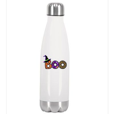 Boo Halloween Costume Spiders Ghosts Pumkin & Witch Hat Stainless Steel Insulated Water Bottle