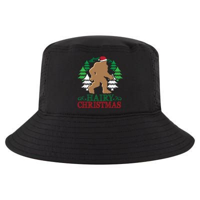 Bigfoot Hairy Christmas Holiday Sasquatch Funny Xmas Gift Cool Comfort Performance Bucket Hat