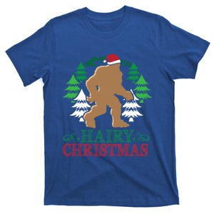 Bigfoot Hairy Christmas Holiday Sasquatch Funny Xmas Gift T-Shirt