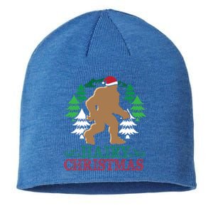 Bigfoot Hairy Christmas Holiday Sasquatch Funny Xmas Gift Sustainable Beanie