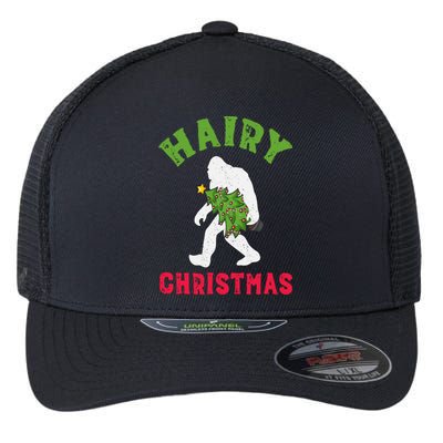 Bigfoot Hairy Christmas Tree Christmas Cute Gift Flexfit Unipanel Trucker Cap