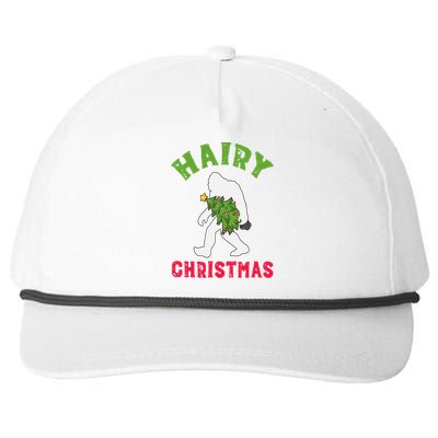 Bigfoot Hairy Christmas Tree Christmas Cute Gift Snapback Five-Panel Rope Hat