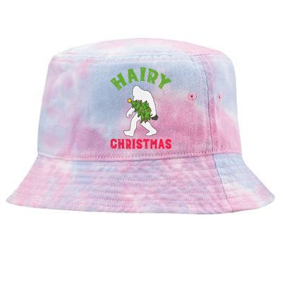 Bigfoot Hairy Christmas Tree Christmas Cute Gift Tie-Dyed Bucket Hat