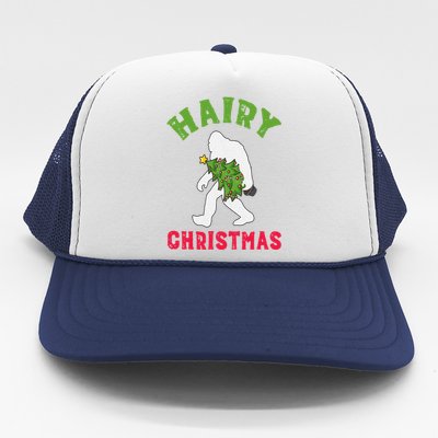 Bigfoot Hairy Christmas Tree Christmas Cute Gift Trucker Hat