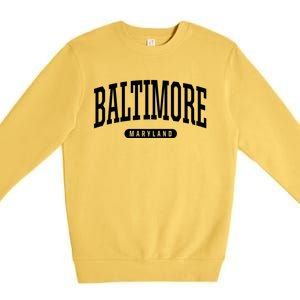 Baltimore Hoodie College Universit Y Style Md Usa Premium Crewneck Sweatshirt