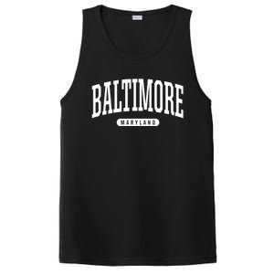 Baltimore Hoodie College Universit Y Style Md Usa PosiCharge Competitor Tank