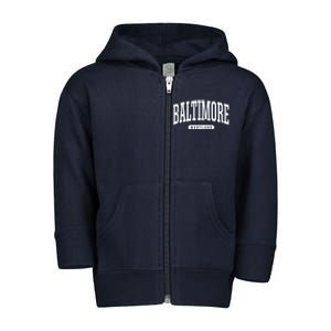 Baltimore Hoodie College Universit Y Style Md Usa Toddler Zip Fleece Hoodie