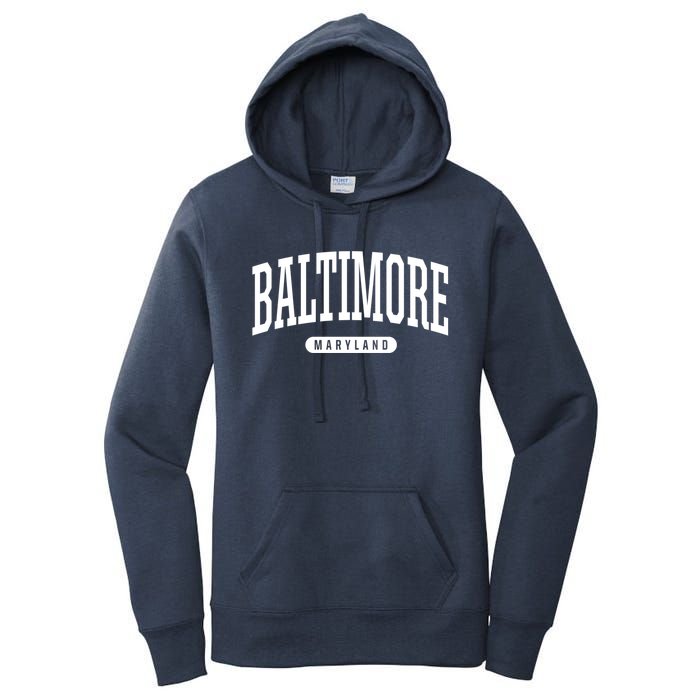 Baltimore Hoodie College Universit Y Style Md Usa Women's Pullover Hoodie