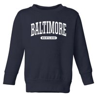 Baltimore Hoodie College Universit Y Style Md Usa Toddler Sweatshirt