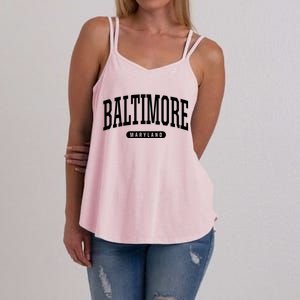 Baltimore Hoodie College Universit Y Style Md Usa Women's Strappy Tank