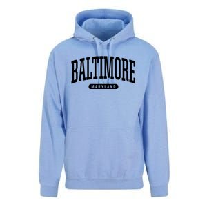 Baltimore Hoodie College Universit Y Style Md Usa Unisex Surf Hoodie