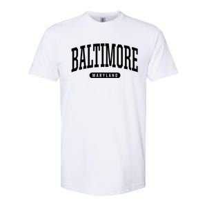 Baltimore Hoodie College Universit Y Style Md Usa Softstyle CVC T-Shirt