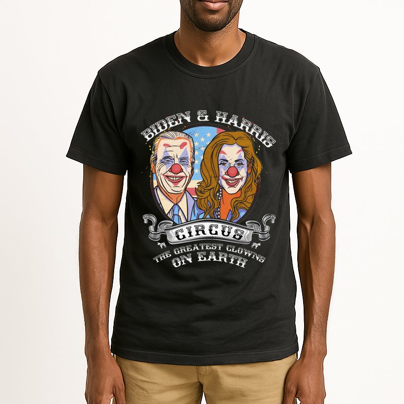 Biden Harris Circus Greatest Clowns on Earth Anti Biden Tall T-Shirt