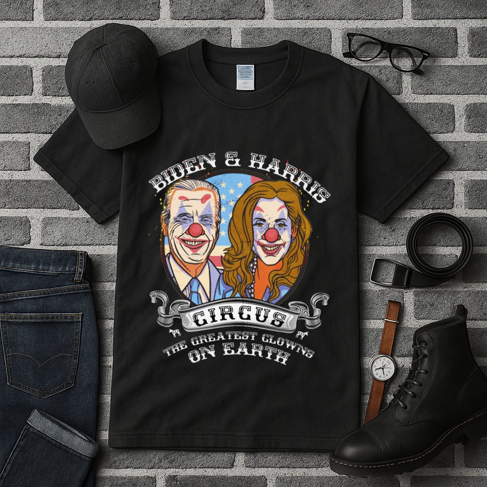 Biden Harris Circus Greatest Clowns on Earth Anti Biden Tall T-Shirt