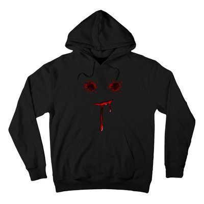 Bloody Halloween Costume Blood Splatter Smile Hoodie