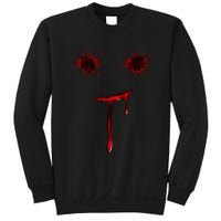 Bloody Halloween Costume Blood Splatter Smile Sweatshirt