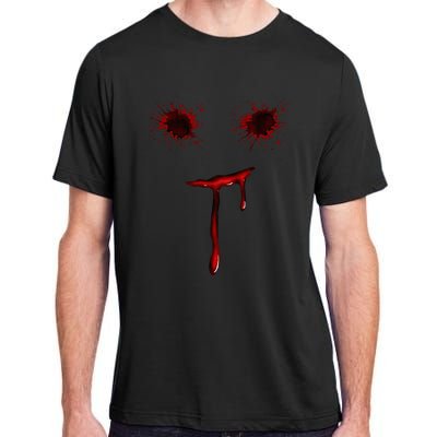 Bloody Halloween Costume Blood Splatter Smile Adult ChromaSoft Performance T-Shirt