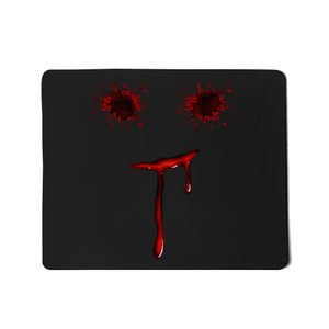 Bloody Halloween Costume Blood Splatter Smile Mousepad