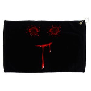 Bloody Halloween Costume Blood Splatter Smile Grommeted Golf Towel