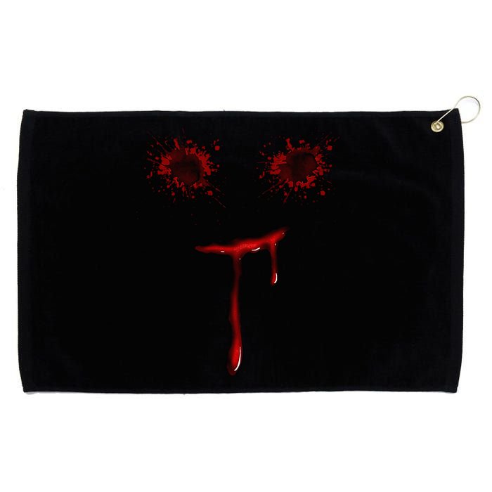 Bloody Halloween Costume Blood Splatter Smile Grommeted Golf Towel