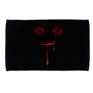 Bloody Halloween Costume Blood Splatter Smile Microfiber Hand Towel