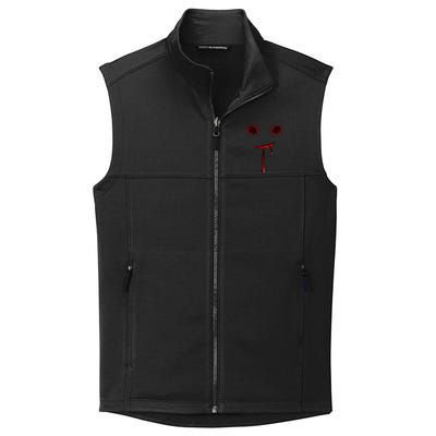 Bloody Halloween Costume Blood Splatter Smile Collective Smooth Fleece Vest