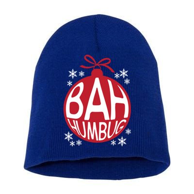 Bah Humbug Christmas Ornats Decoration Snowflakes Xmas Gift Short Acrylic Beanie