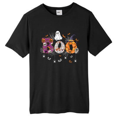 Boo Halloween Costume Spiders, Ghosts, Pumpkin & Witch Hat Tall Fusion ChromaSoft Performance T-Shirt