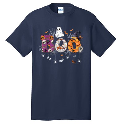 Boo Halloween Costume Spiders, Ghosts, Pumpkin & Witch Hat Tall T-Shirt