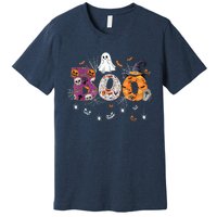 Boo Halloween Costume Spiders, Ghosts, Pumpkin & Witch Hat Premium T-Shirt